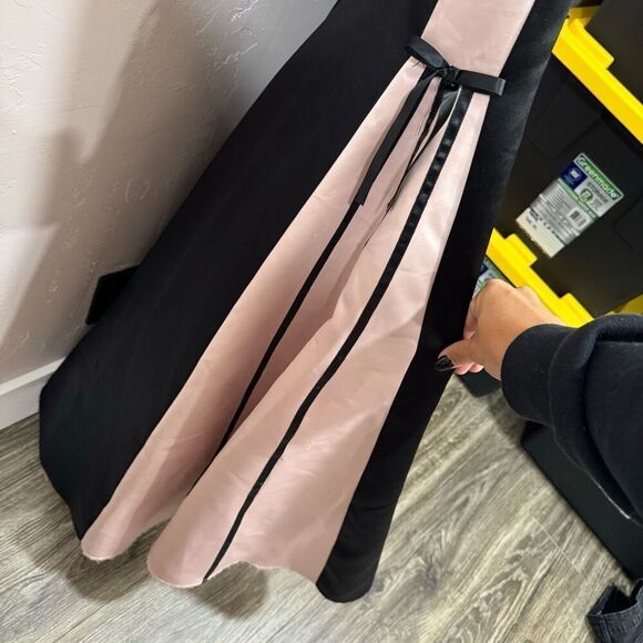 Scott McClintock for Gunne Sax black and pink formal dress - Picture 4 of 10